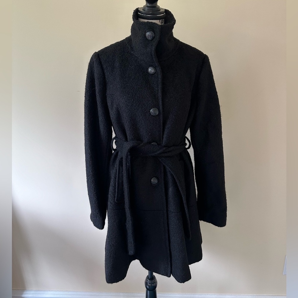 Black wool blend Jessica Simpson winter coat